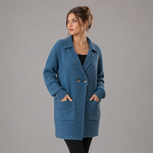 Damen Grobstrick Strickjacke